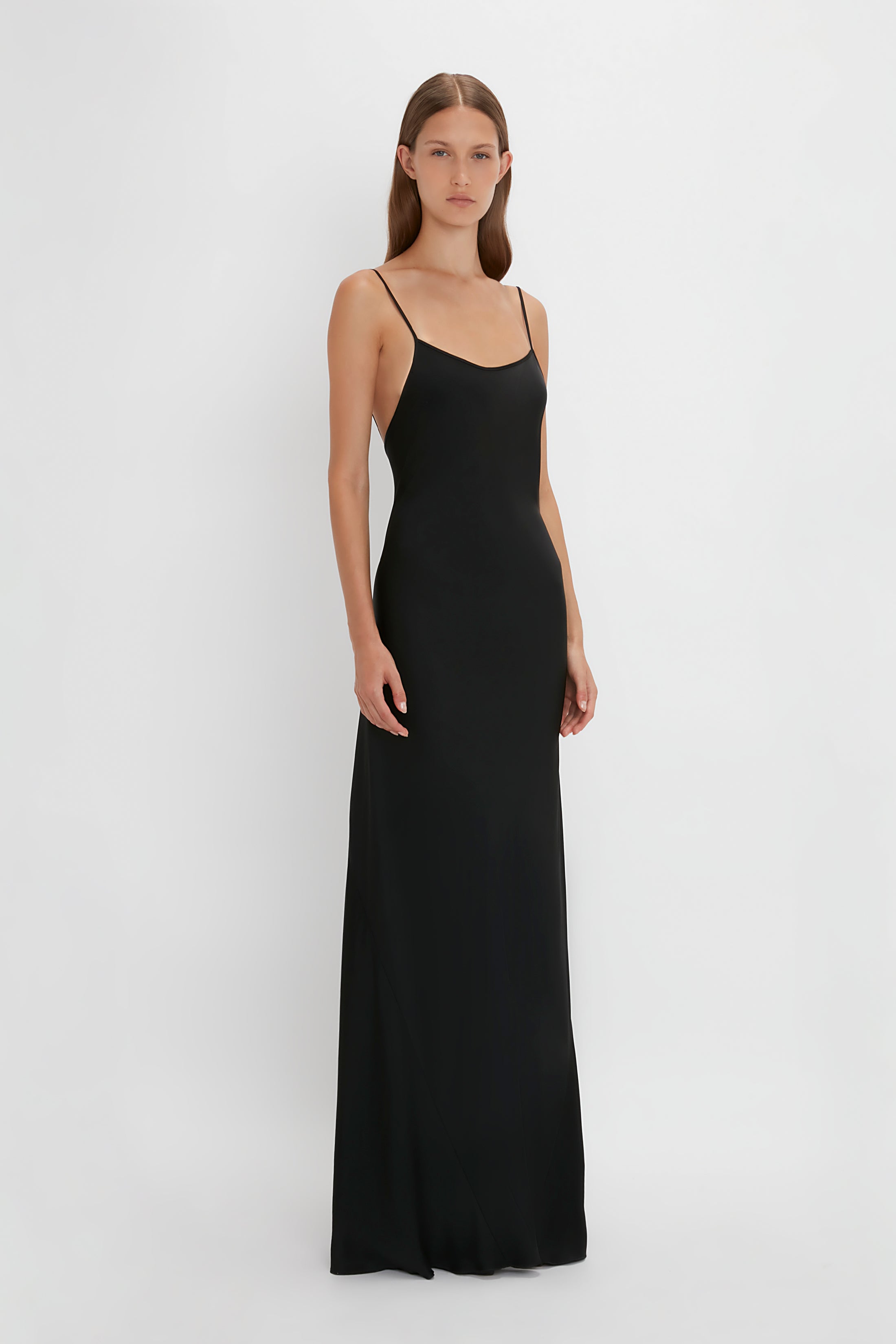 Floor-Length Cami Dress In Black – Victoria Beckham