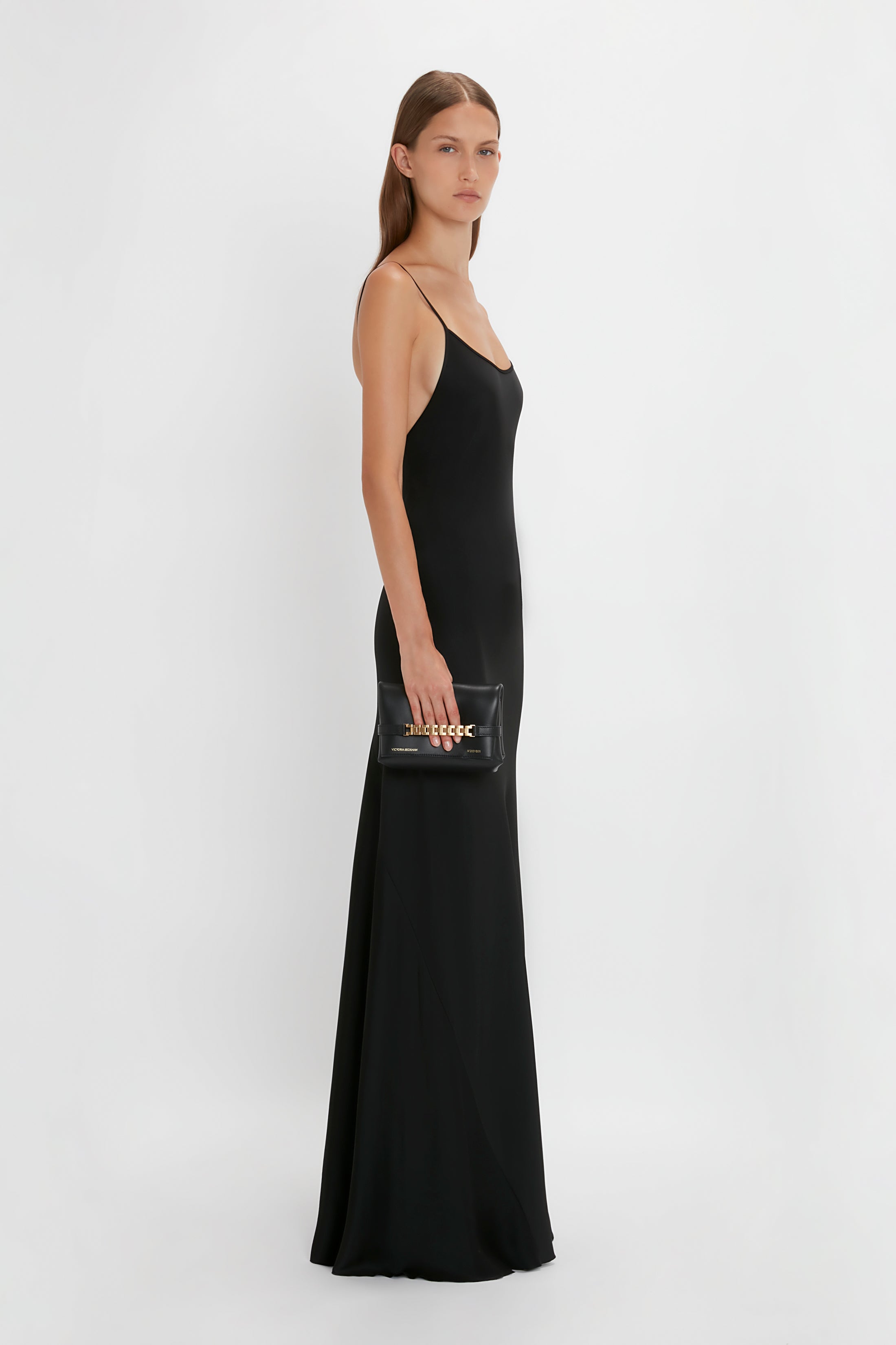 Floor-Length Cami Dress In Black – Victoria Beckham