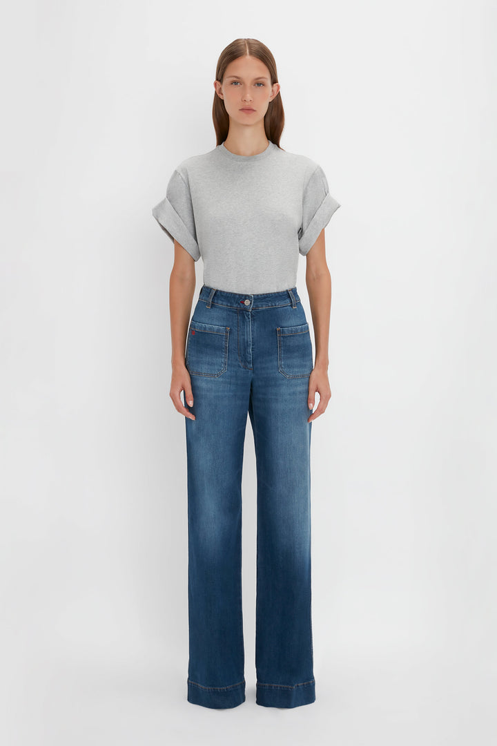 Alina High Waisted Jean in Dark Vintage Wash – Victoria Beckham