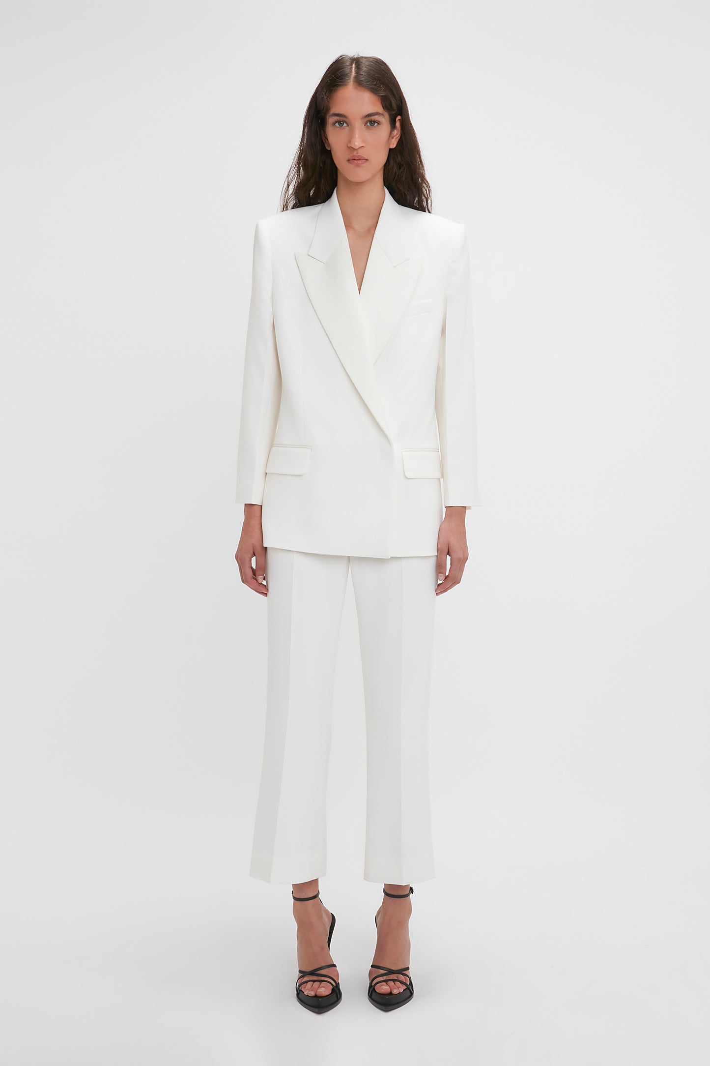 Exclusive Double Breasted Tuxedo Jacket In Ivory