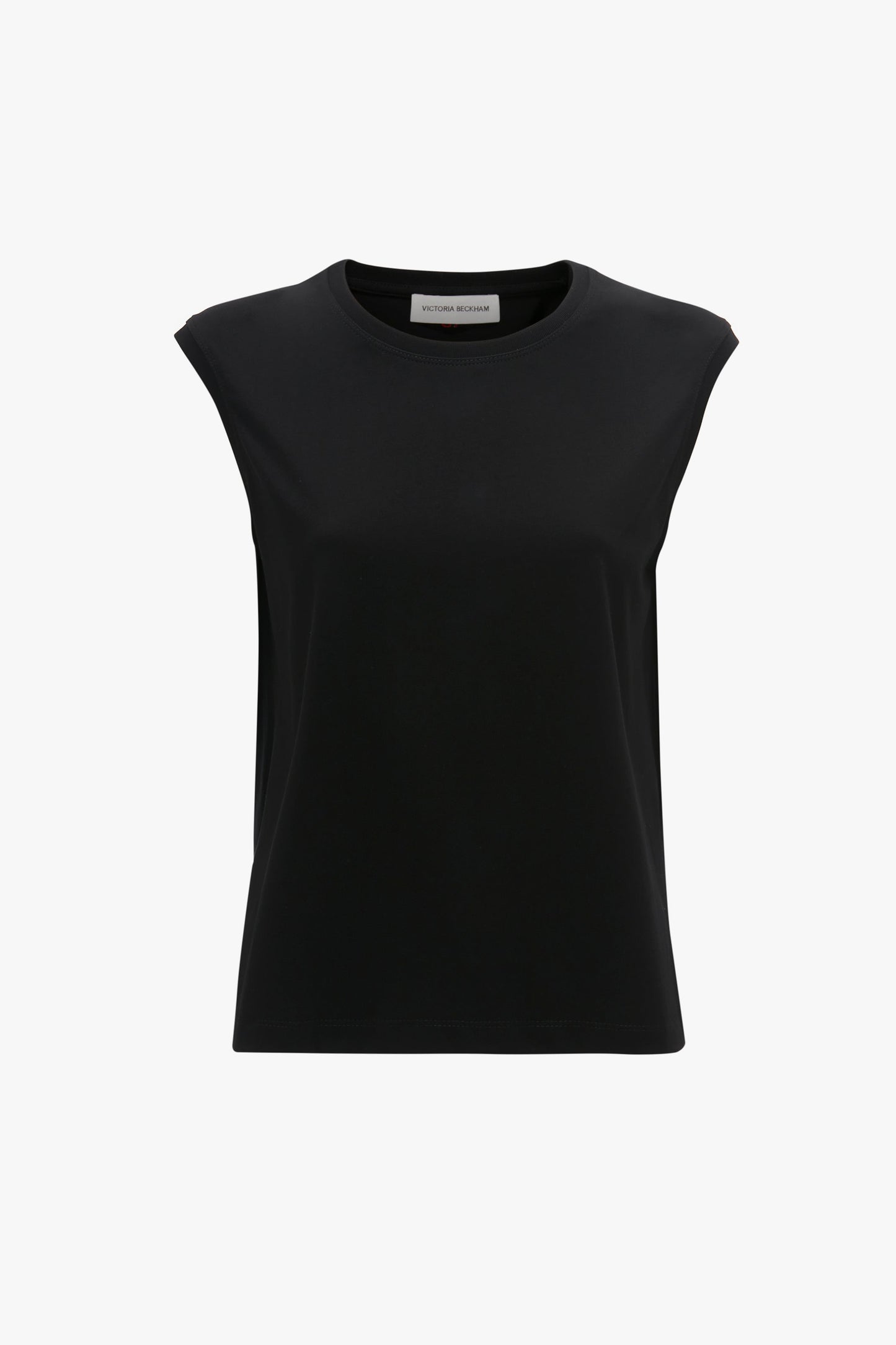 Sleeveless T-Shirt In Black