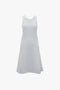 A Victoria Beckham Sleeveless Tank Dress In Ice with a fitted bodice and an A-line skirt that flares beautifully.