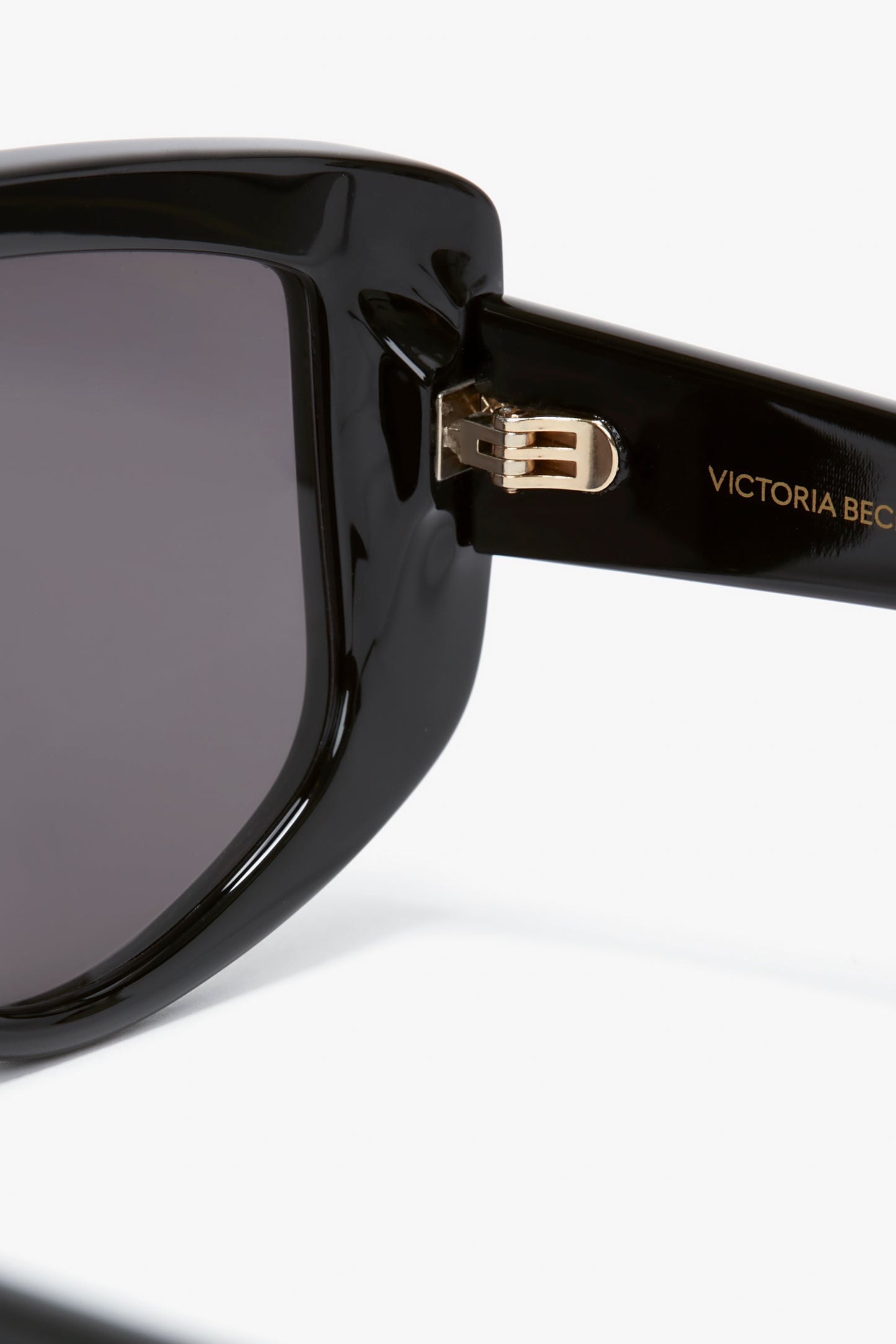 Acetate Visor Sunglasses In Black