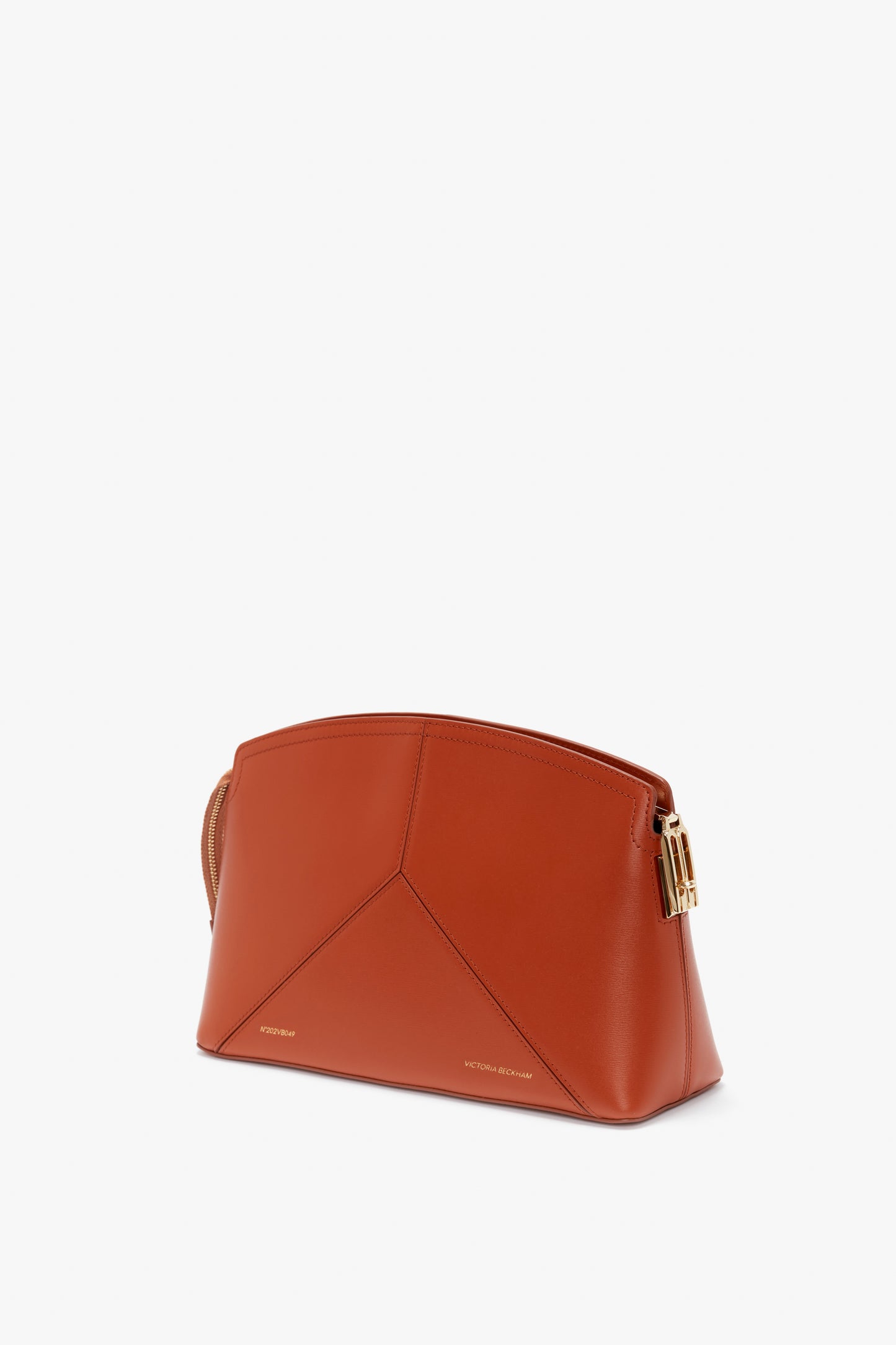 Victoria Clutch Bag In Tan Leather