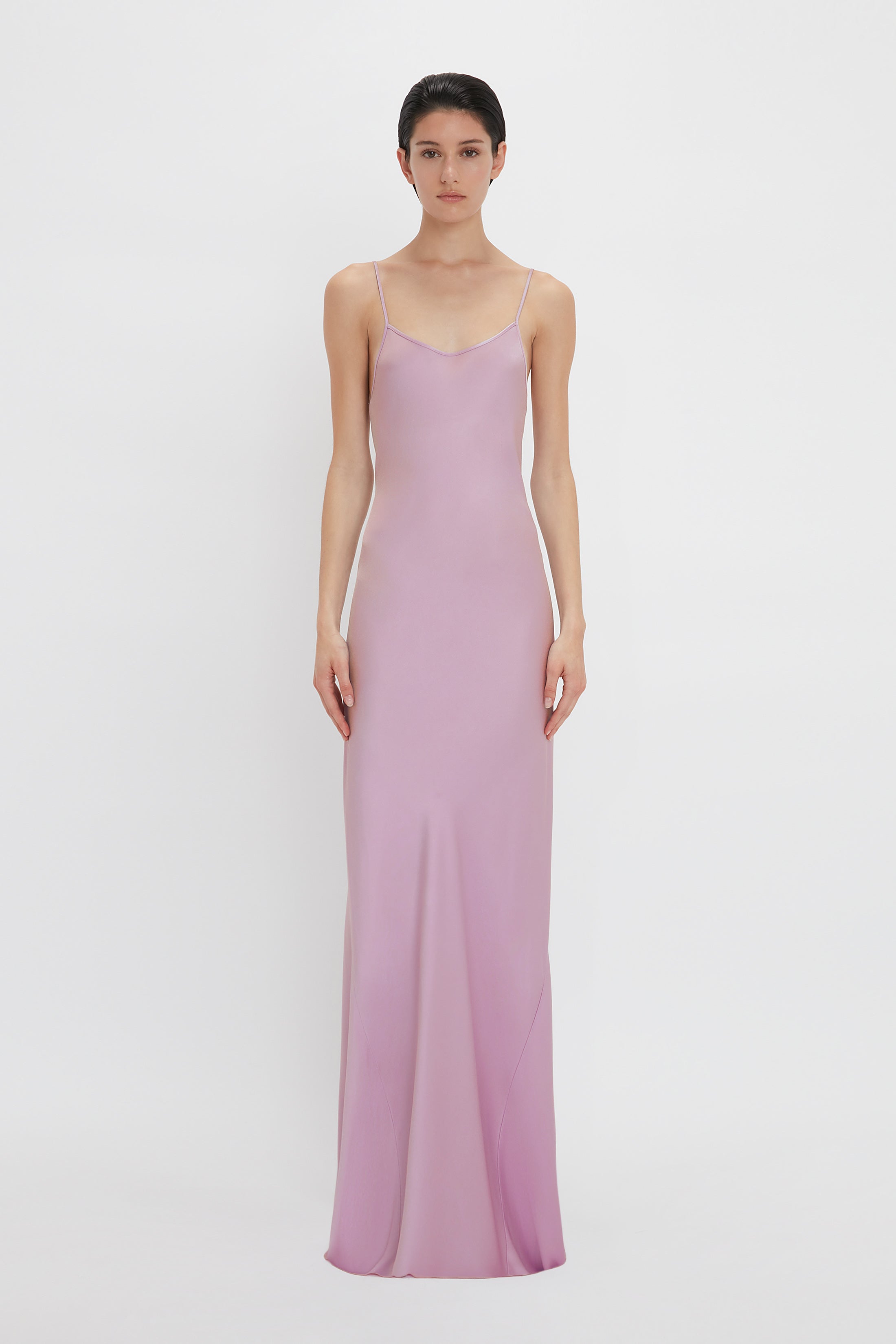 Low Back Cami Floor-Length Dress In Rosa – Victoria Beckham