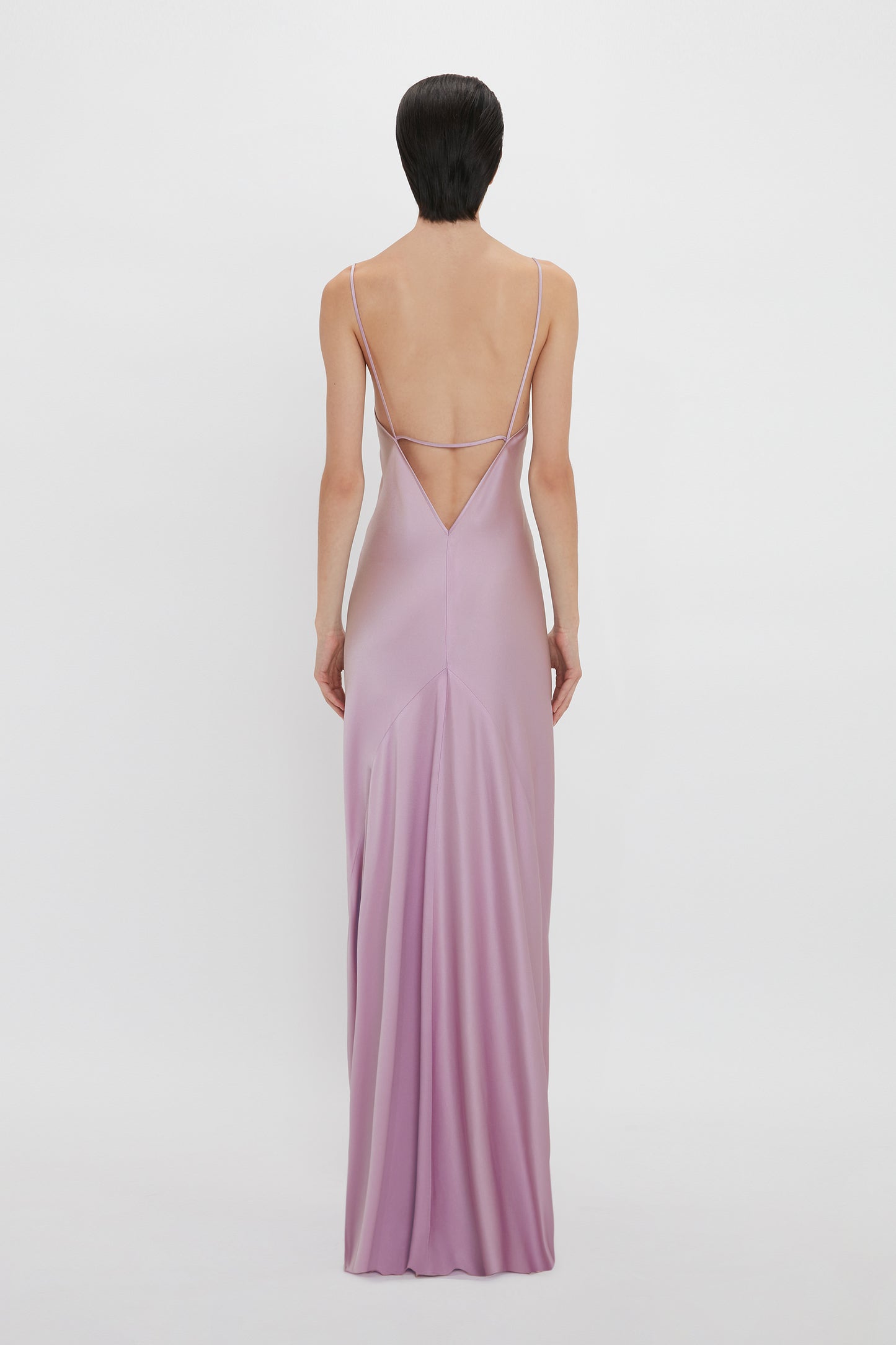 Low Back Cami Floor-Length Dress In Rosa