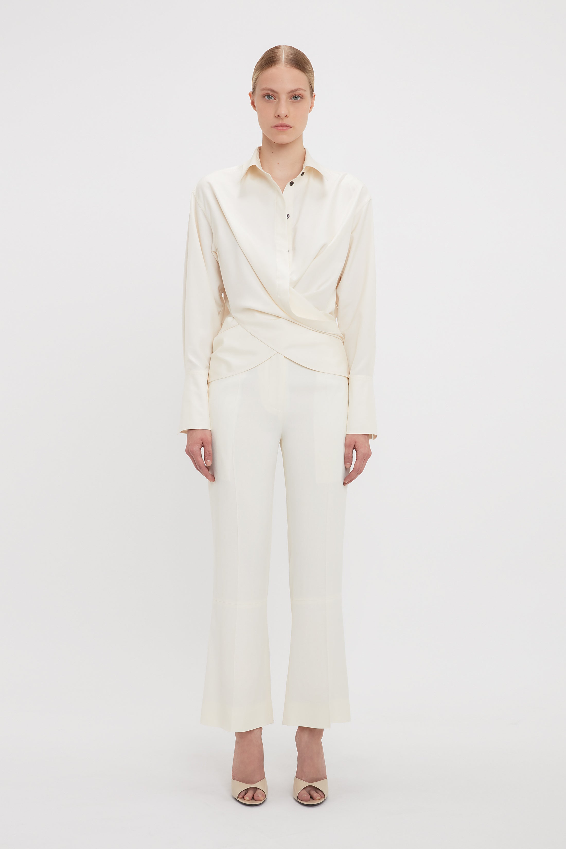 Victoria Beckham【関税送料込】ビスコースブレンドミディドレス Victoria Beckham【関税送料込＆◇VIP価格◇】ビスコースドレス