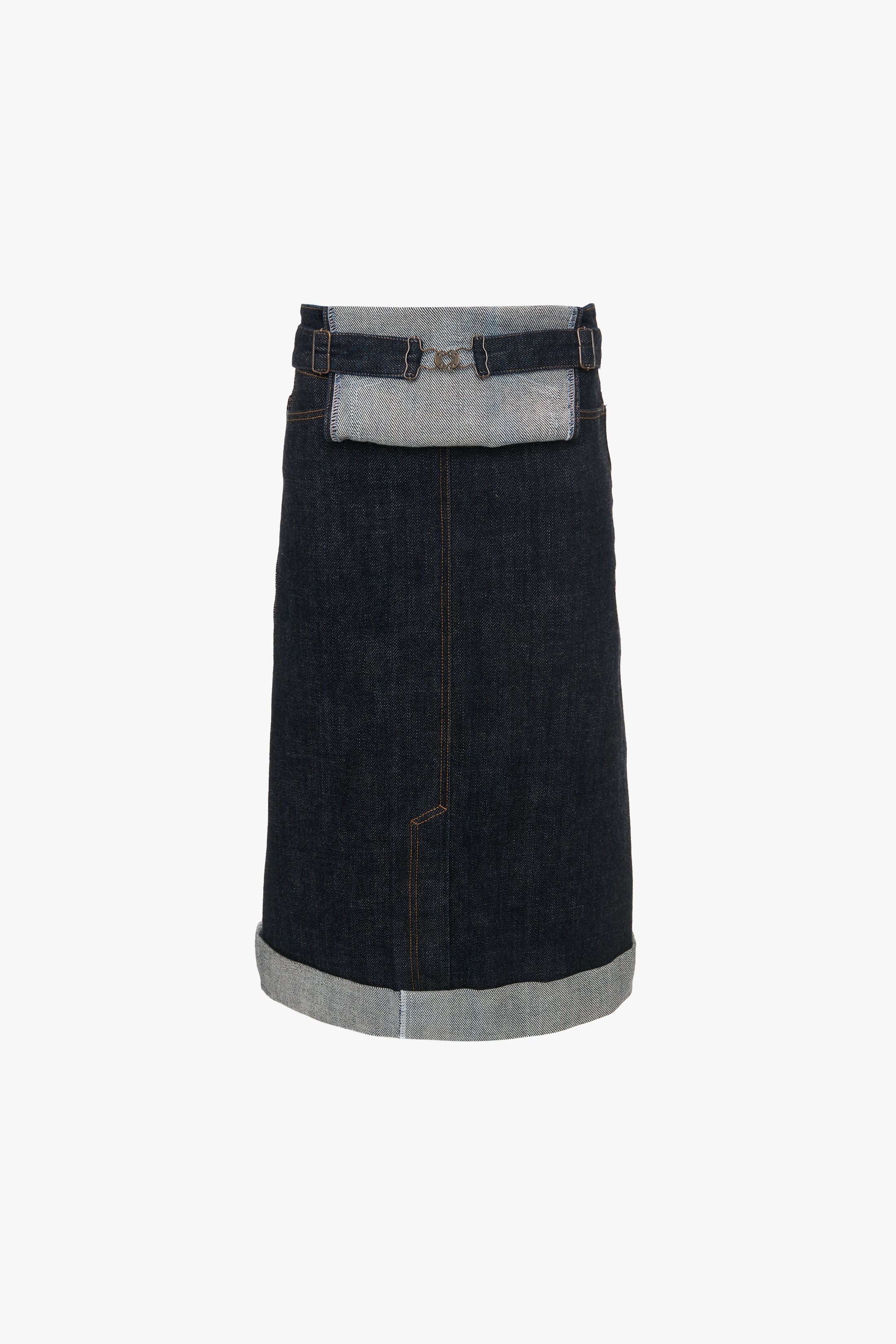 Overall Skirt In Dark Indigo Rinse Victoria Beckham