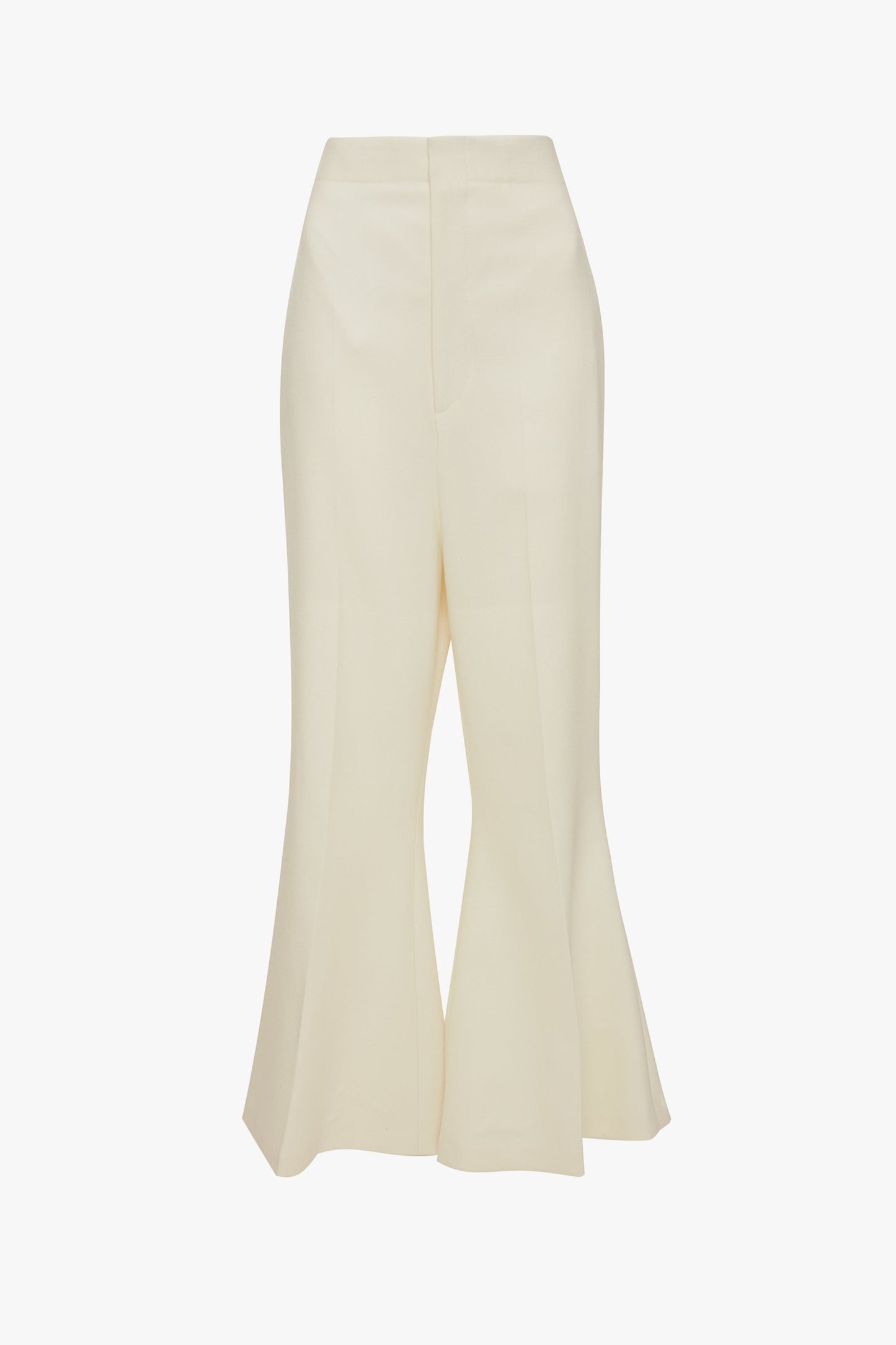 Low Rise Wide Leg Kick Trouser In Ivory