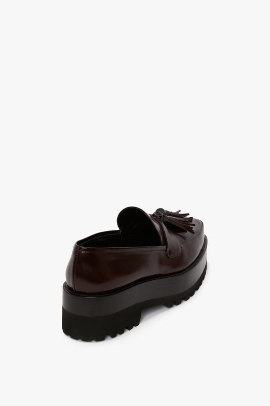 Loafer With Toggles In Port Leather