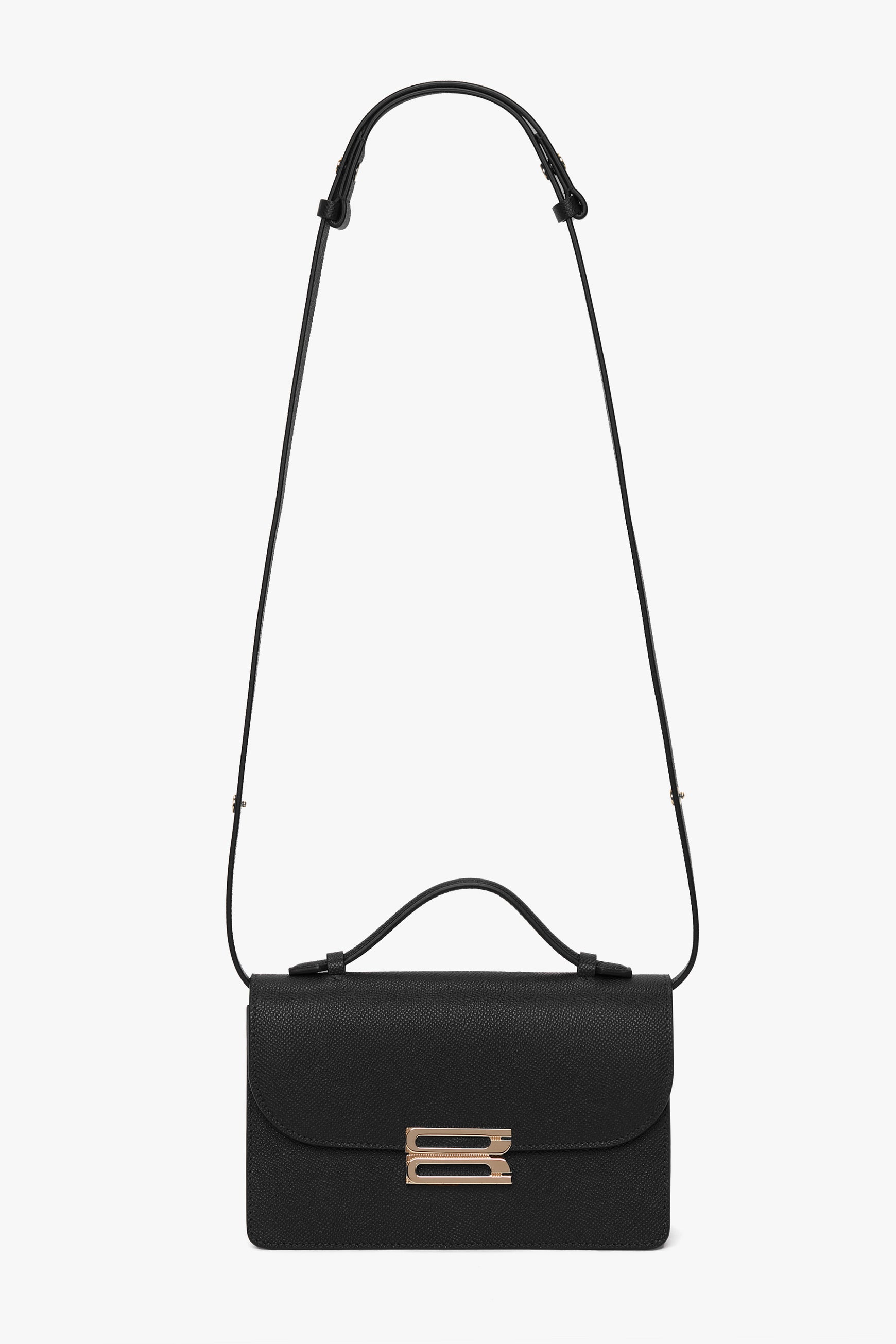 Mini Dorian Bag In Black Grained Leather