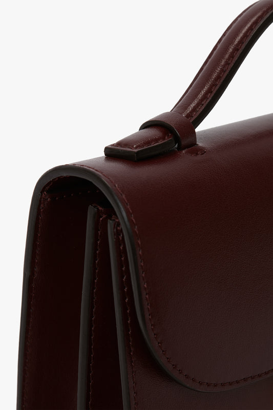 Mini Dorian Bag In Burgundy Smooth Leather