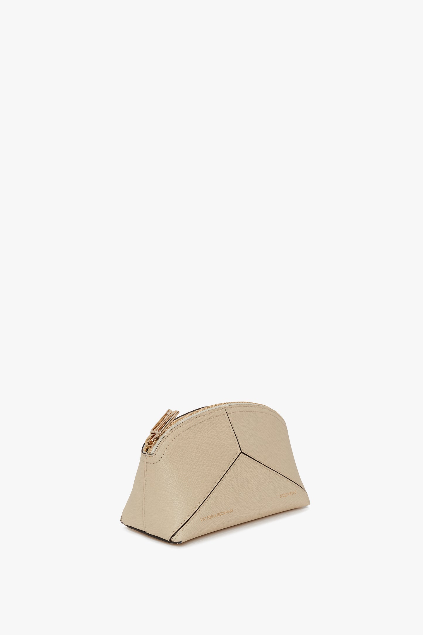 Exclusive Victoria Mini Wash Bag In Ivory Leather