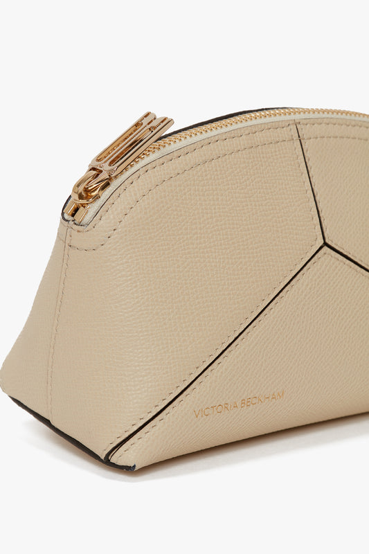 Exclusive Victoria Mini Wash Bag In Ivory Leather