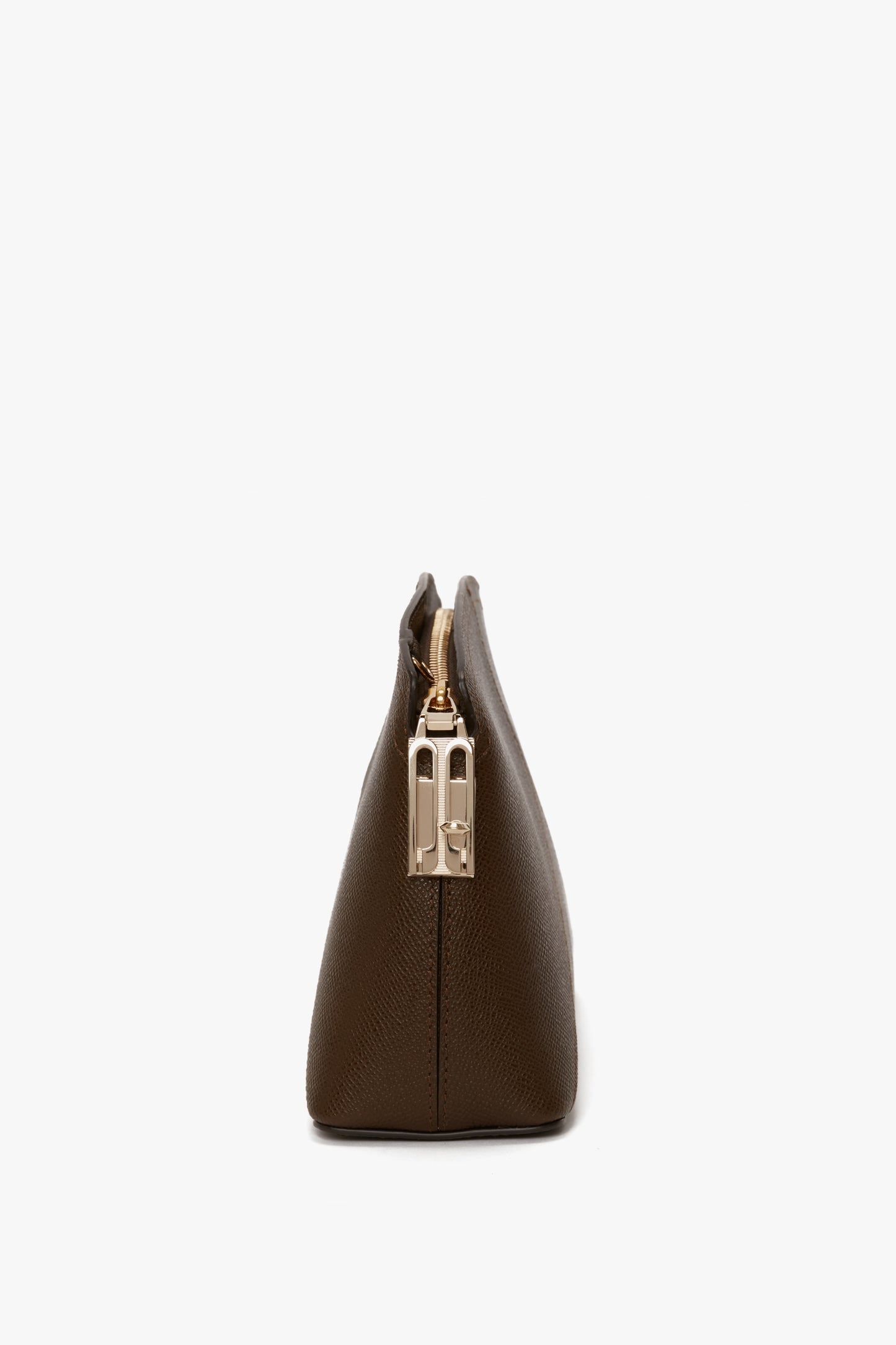 Victoria Crossbody Bag In Khaki Grained Leather