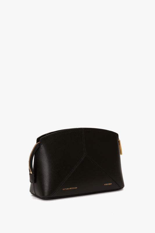 Victoria Crossbody Bag In Black Grained Leather