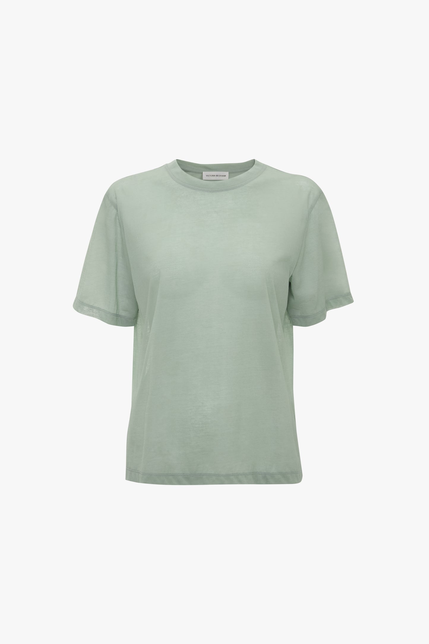 Classic Cotton Crepe T-Shirt In Wasabi