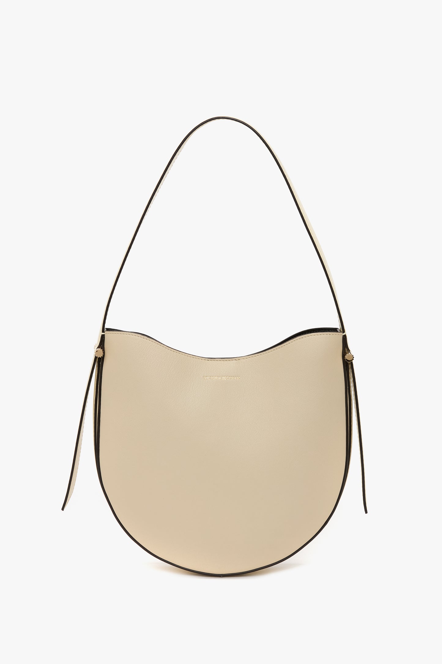 Dia Medium Hobo Bag In Ivory Smooth Leather