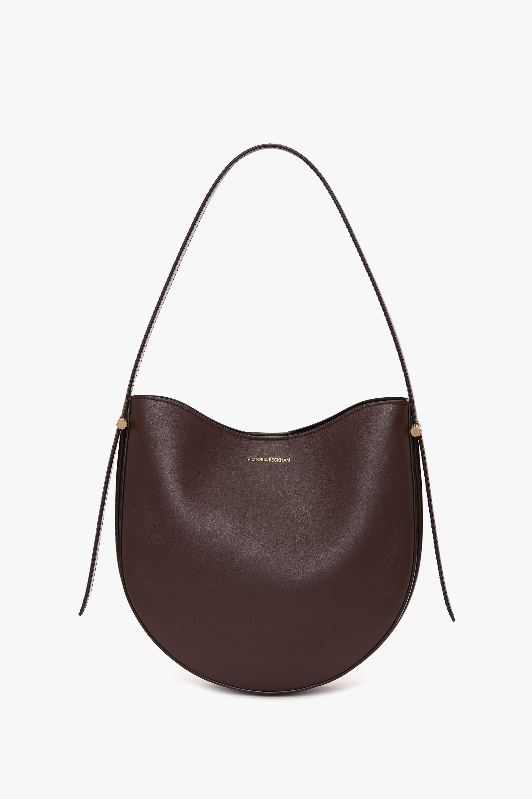 Dia Medium Hobo Bag In Burgundy Smooth Leather