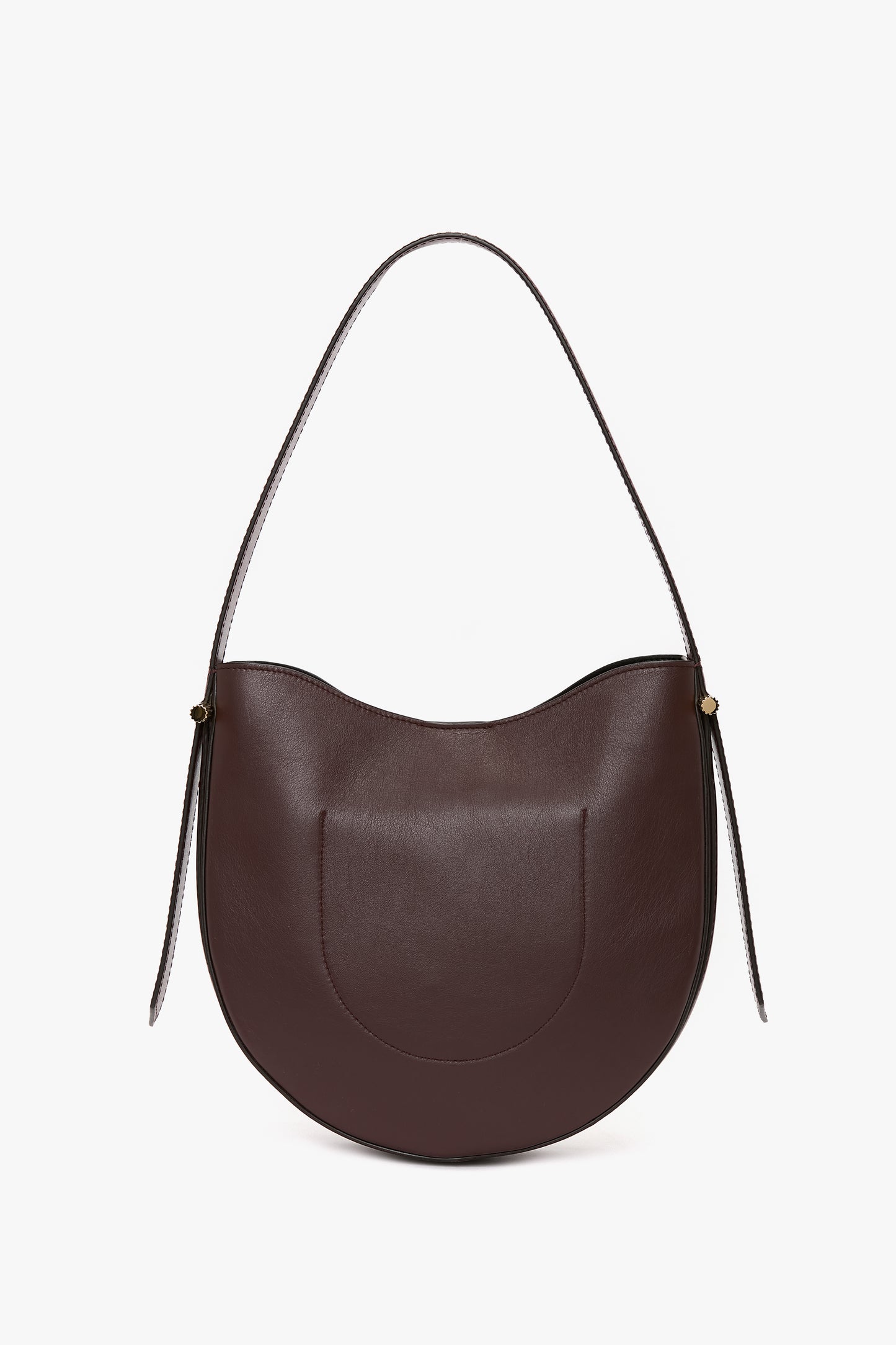 Dia Medium Hobo Bag In Burgundy Smooth Leather