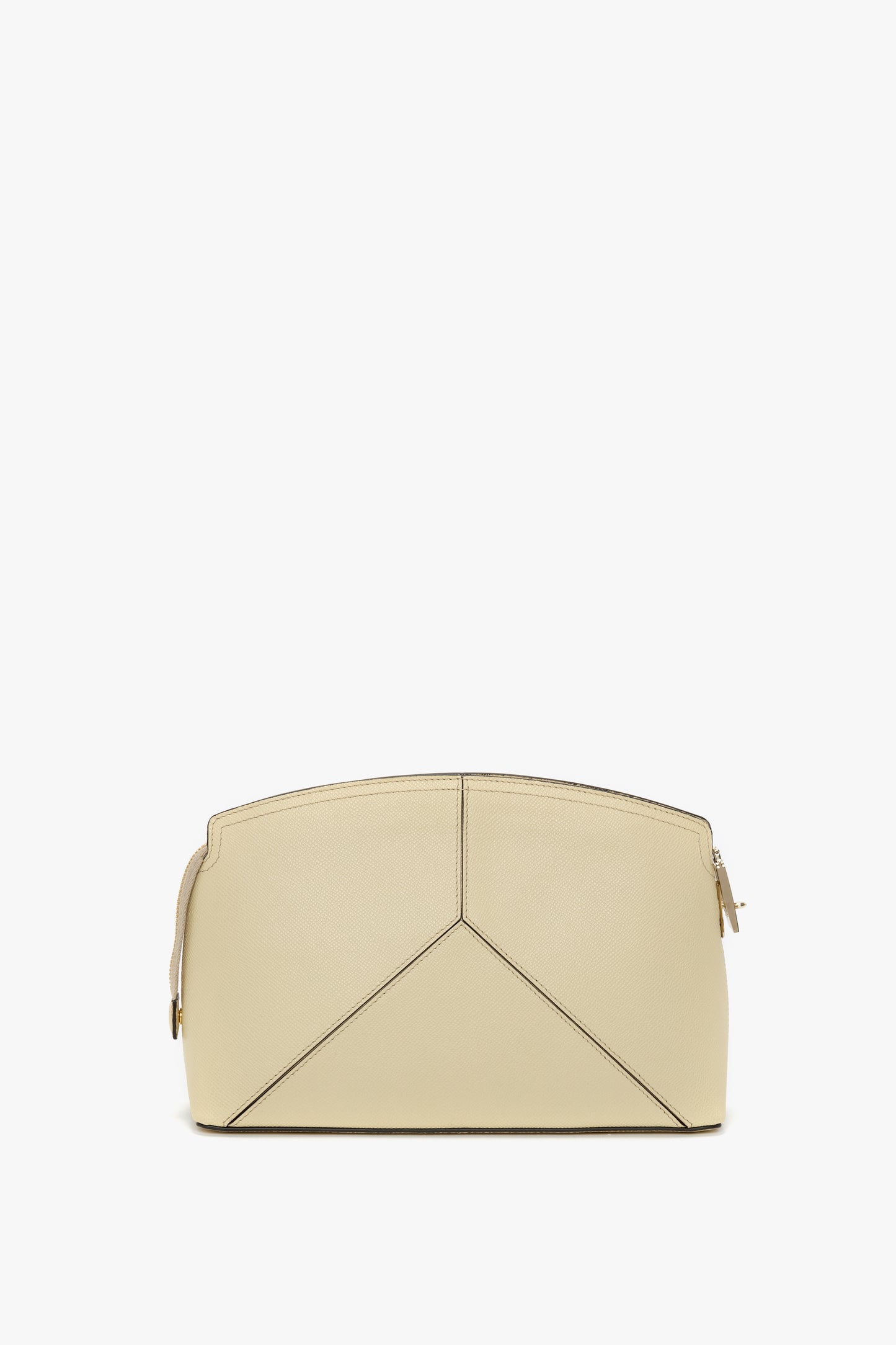 Victoria Clutch Bag In Ivory Grained Leather Victoria Beckham