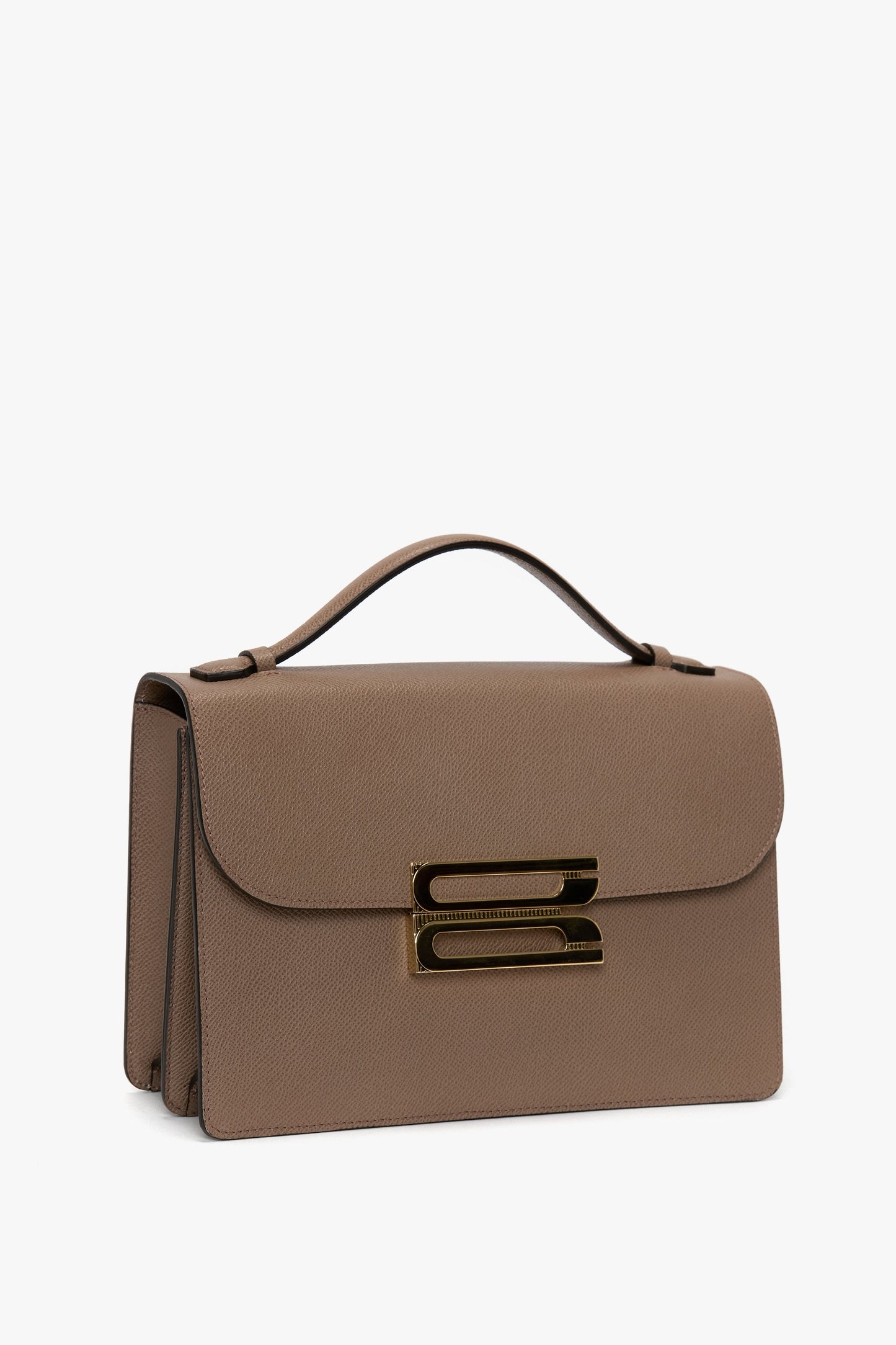 Dorian Bag In Dove Grey Grained Leather