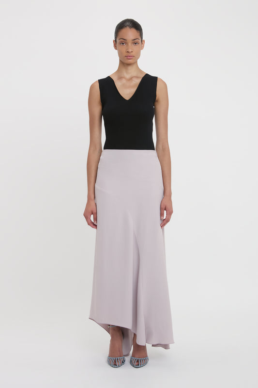 Spiral Seam Skirt In Heather