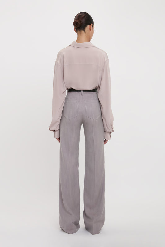 Alina High Waisted Trouser In Quartz