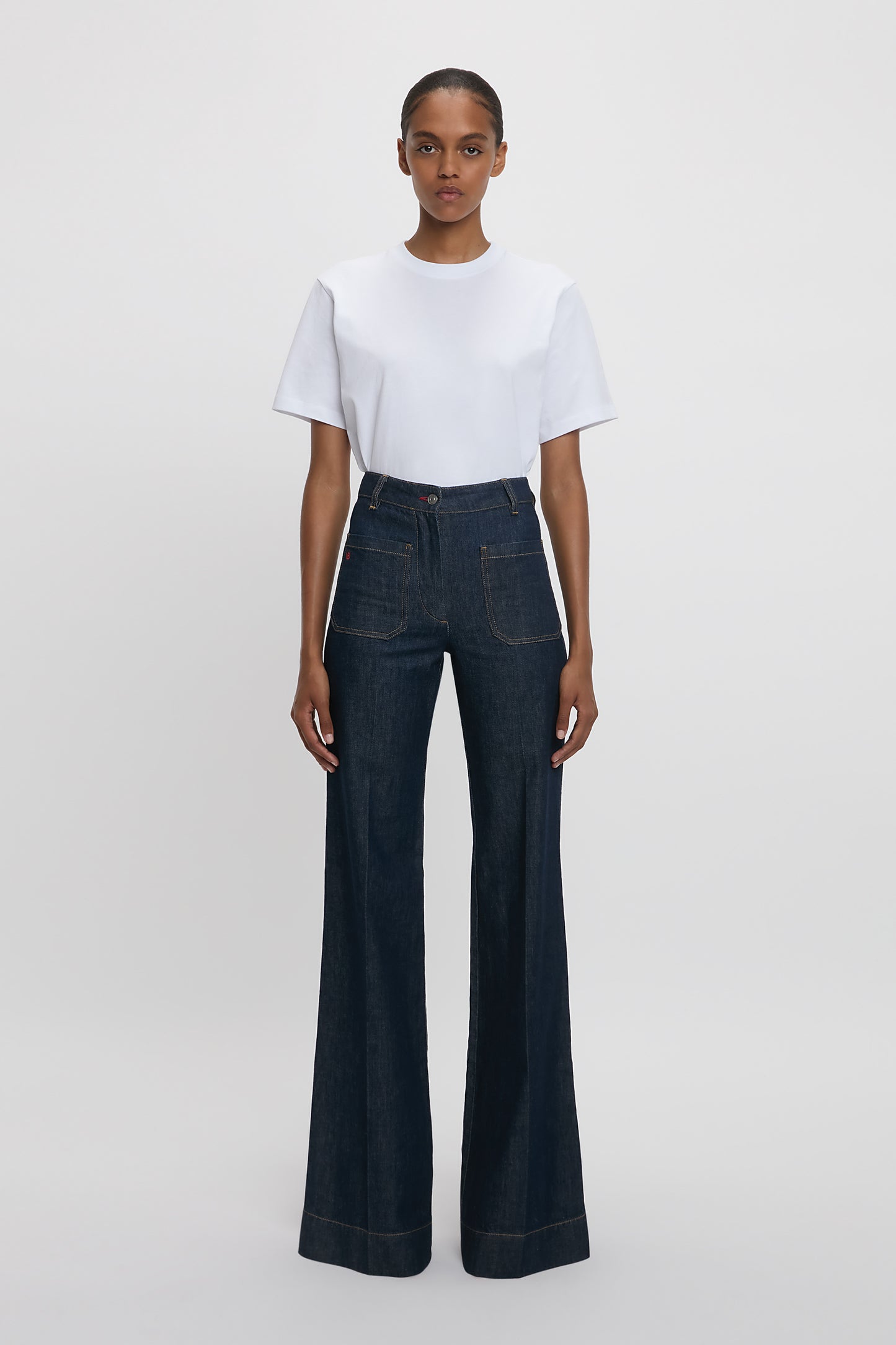 Alina High Waisted Stretch Jean In Indigo Rinse