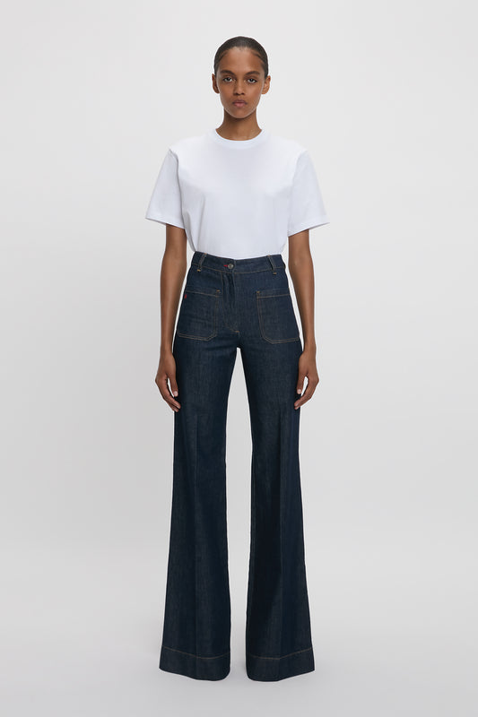 Alina High Waisted Long Jean In Light Rinse
