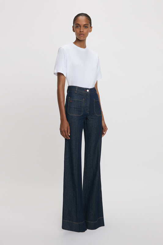 Alina High Waisted Short Jean In Light Rinse