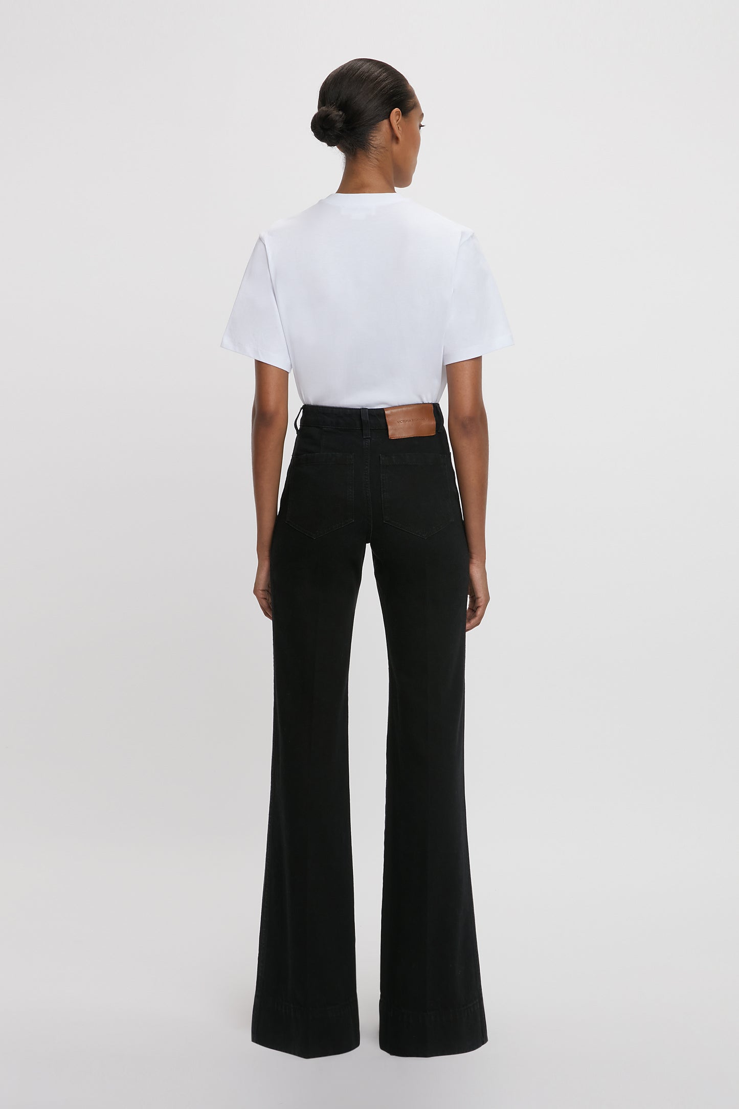 Alina Stretch High Waisted Jean In Washed Black