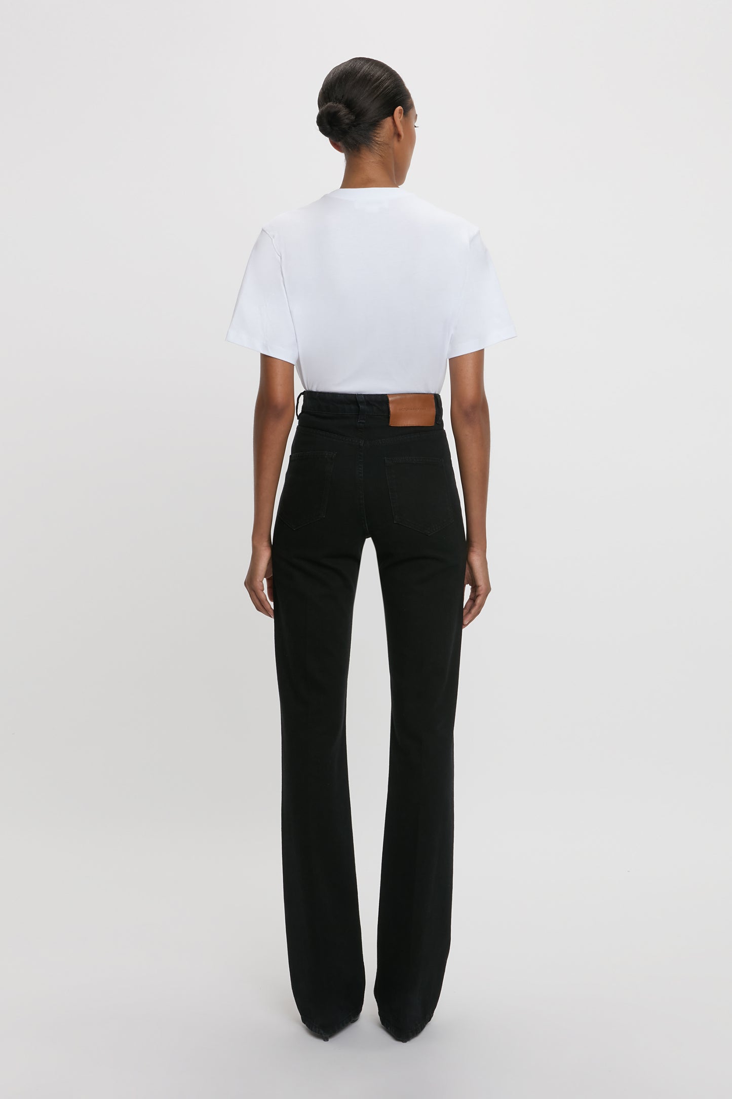 Julia Stretch High Waisted Jean In Washed Black