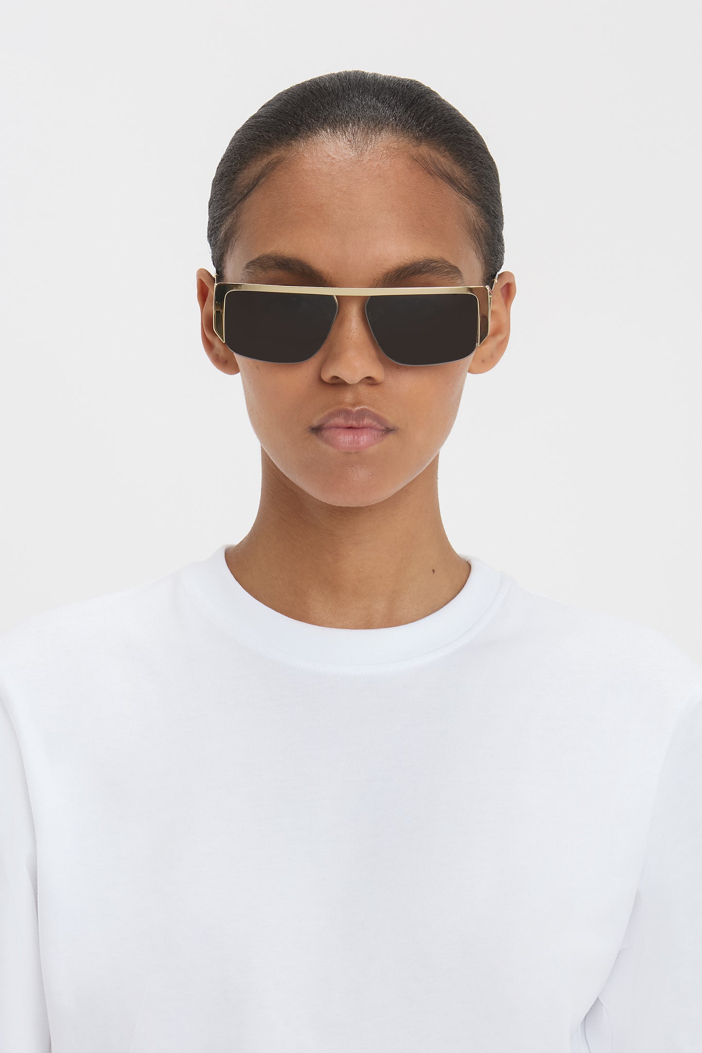 Flat top rectangular sunglasses on sale