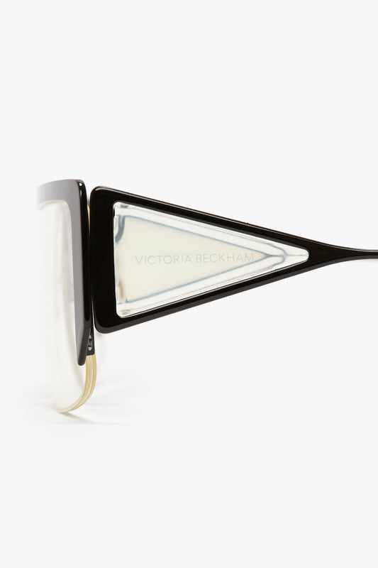 Flat Top Rectangular Opticals In Black