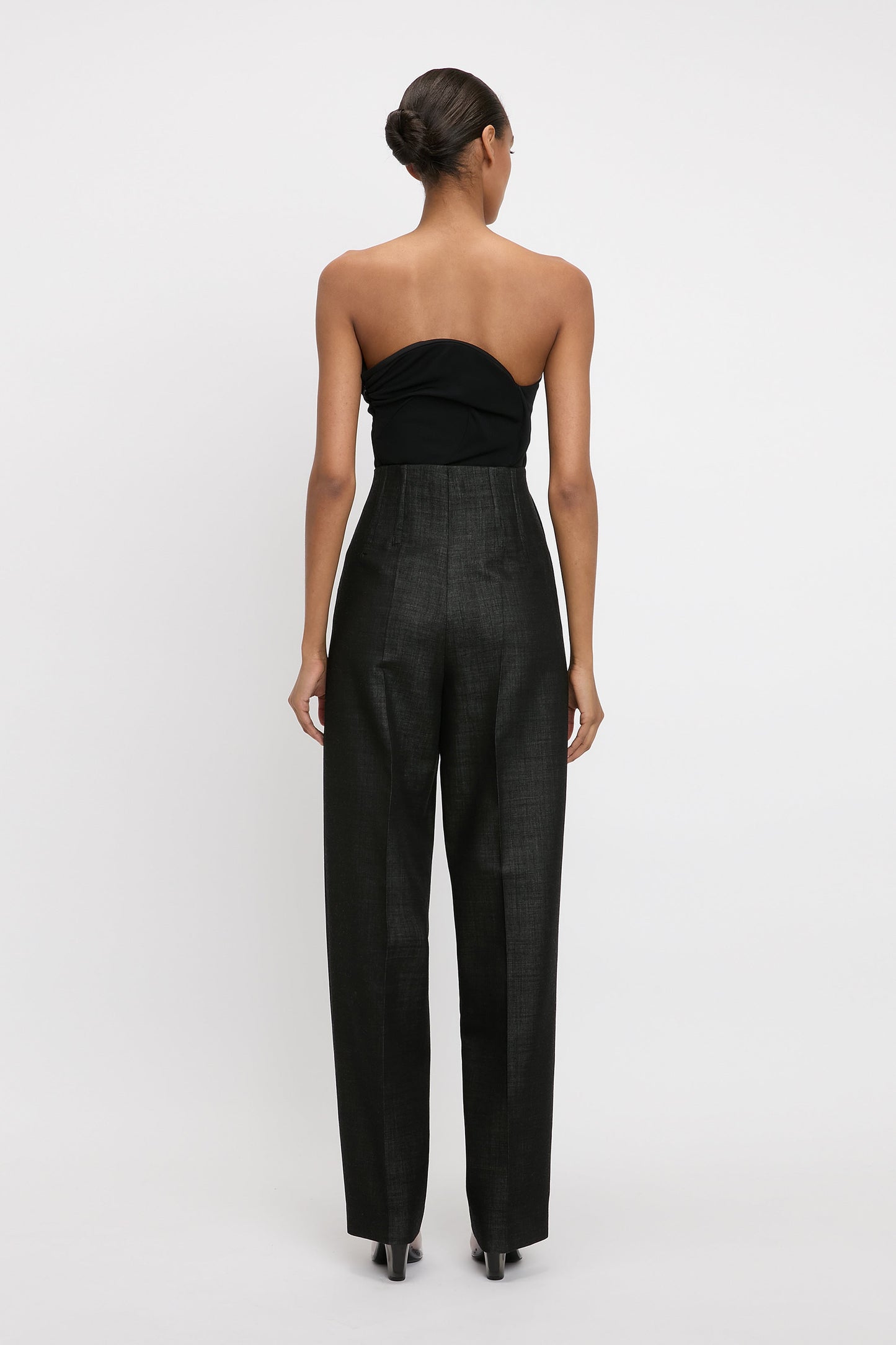 Corset Detail Trouser In Black