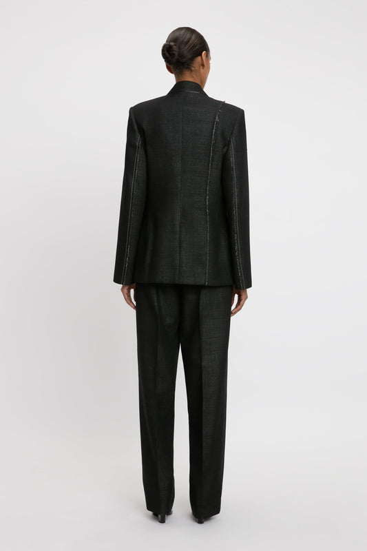 ジャケット VICTORIA BECKHAM Woman Jacket Black 1125WCT006129A 01 Waisted Fit Jacket In Black | Victoria Beckham US – Victoria