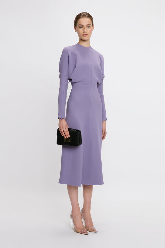 Dolman Midi Dress In Iris