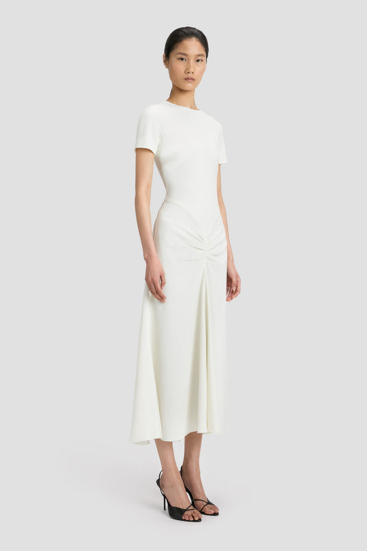 Blaire T-Shirt Midi Dress In Ivory