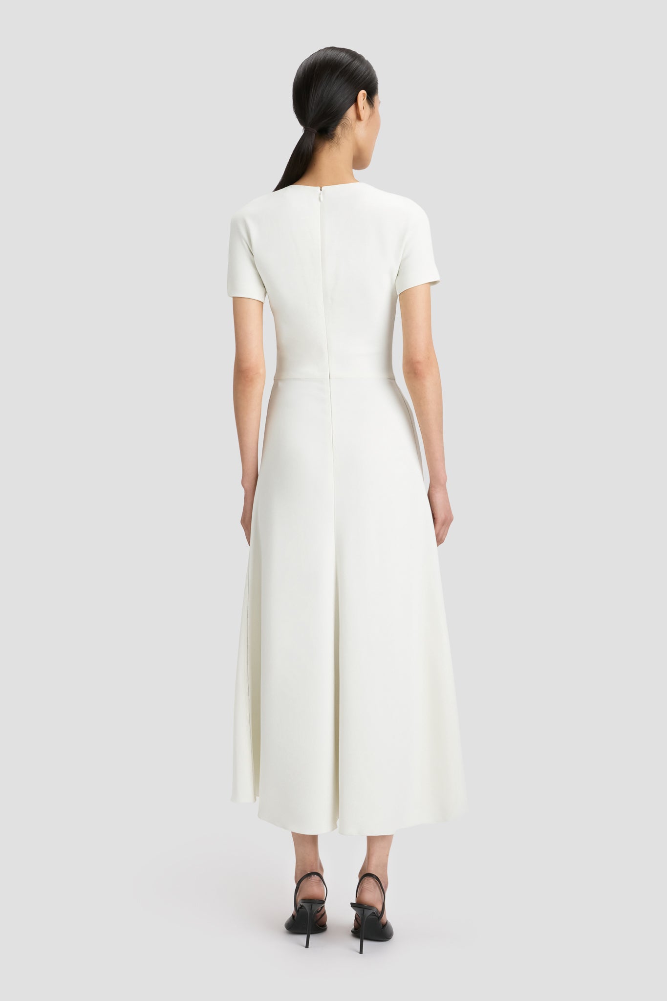 Blaire T-Shirt Midi Dress In Ivory