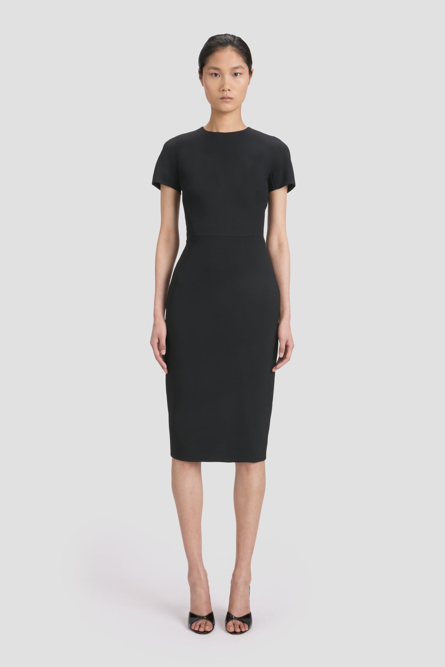 Fitted T-Shirt Dress In Black