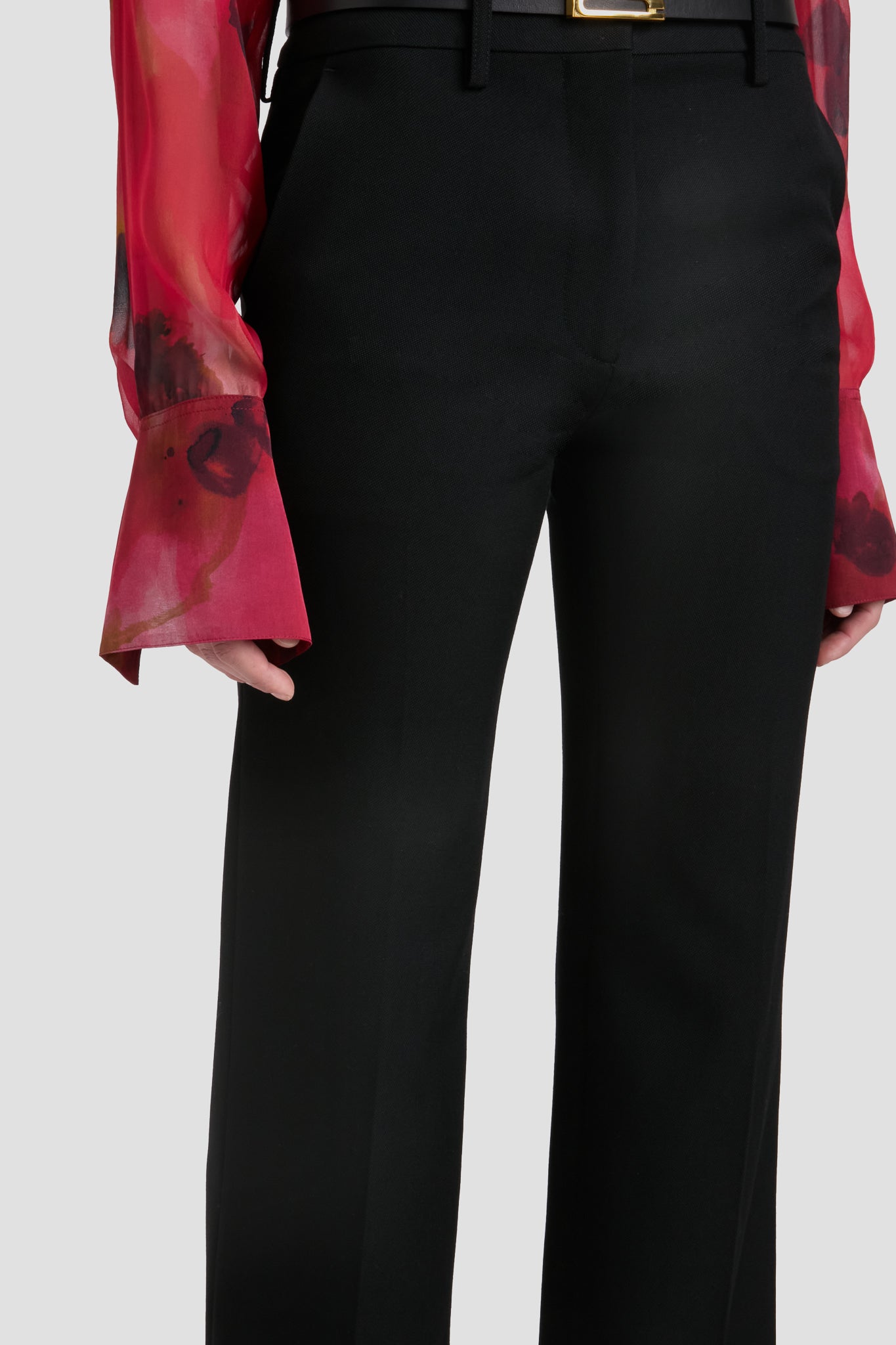 Tailored Straight Leg Trouser In Black