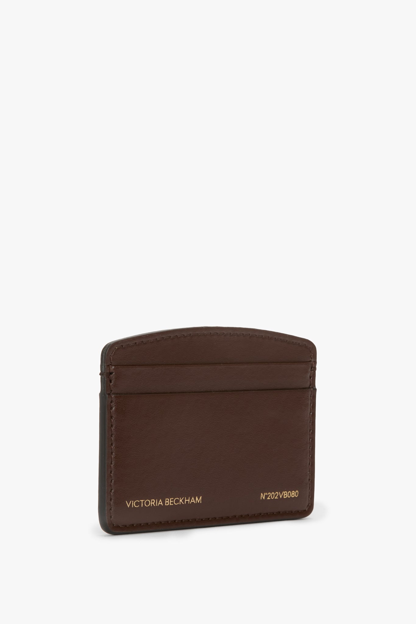 Victoria Card Holder In Dark Brown Smooth Leather