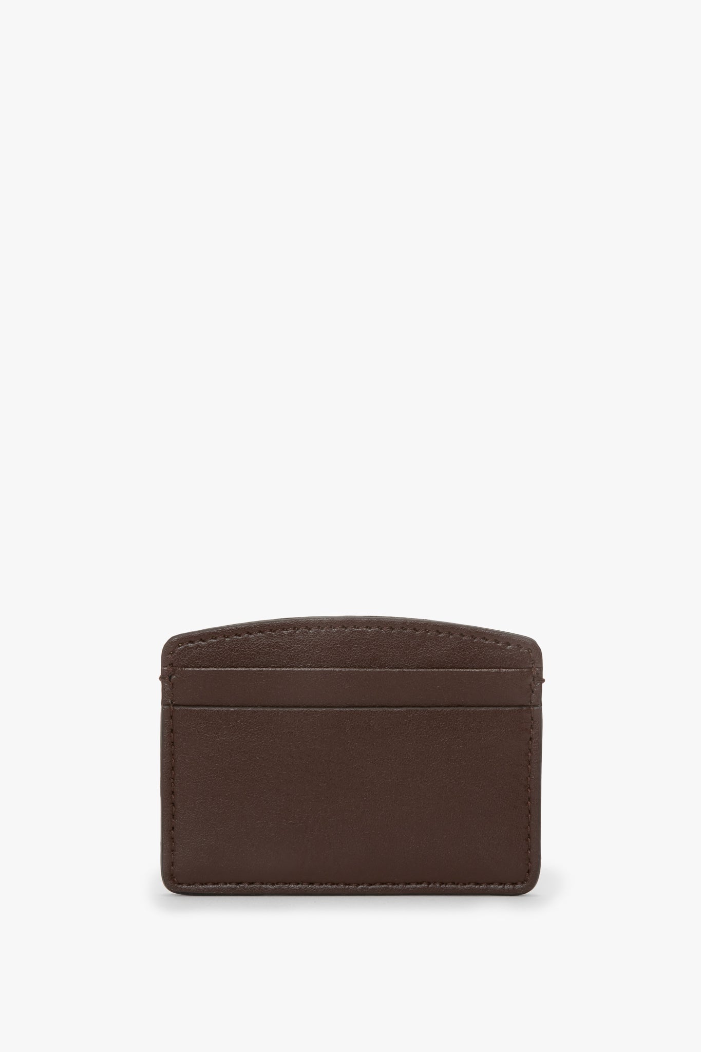 Victoria Card Holder In Dark Brown Smooth Leather
