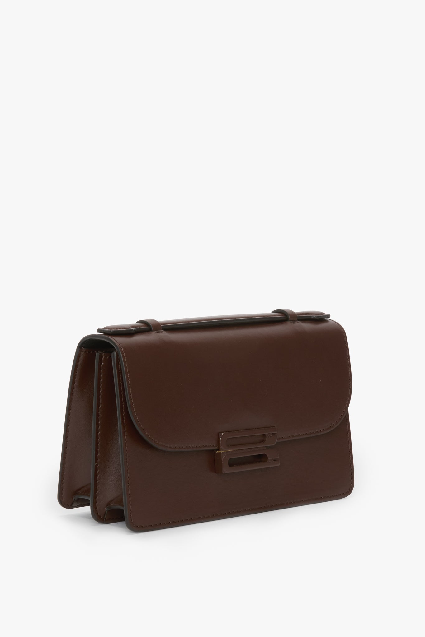 Tonal Mini Dorian Bag In Dark Brown Smooth Leather