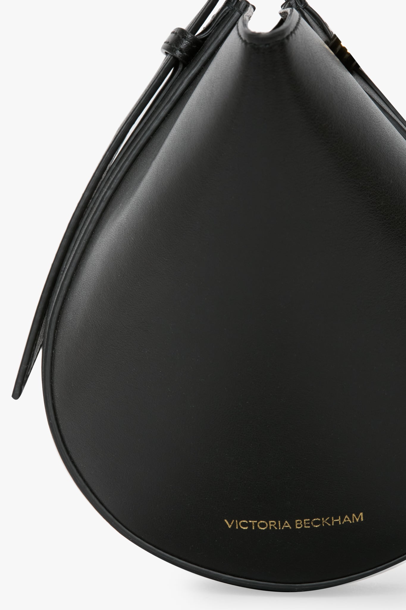 Mini Dia Pouch In Black Smooth Leather