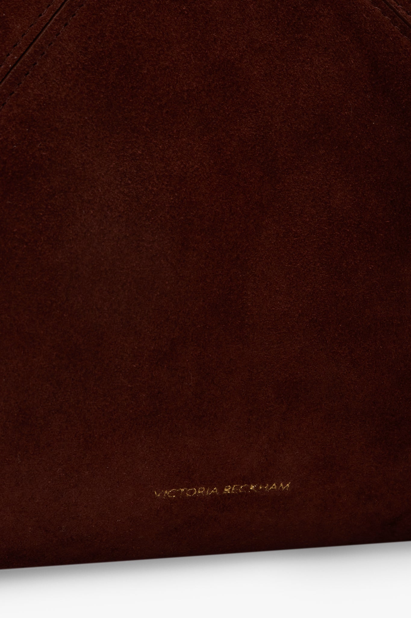 Victoria Tote In Dark Brown Suede