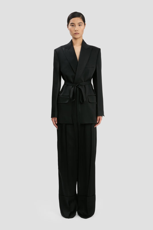 Belted Jacket In Black