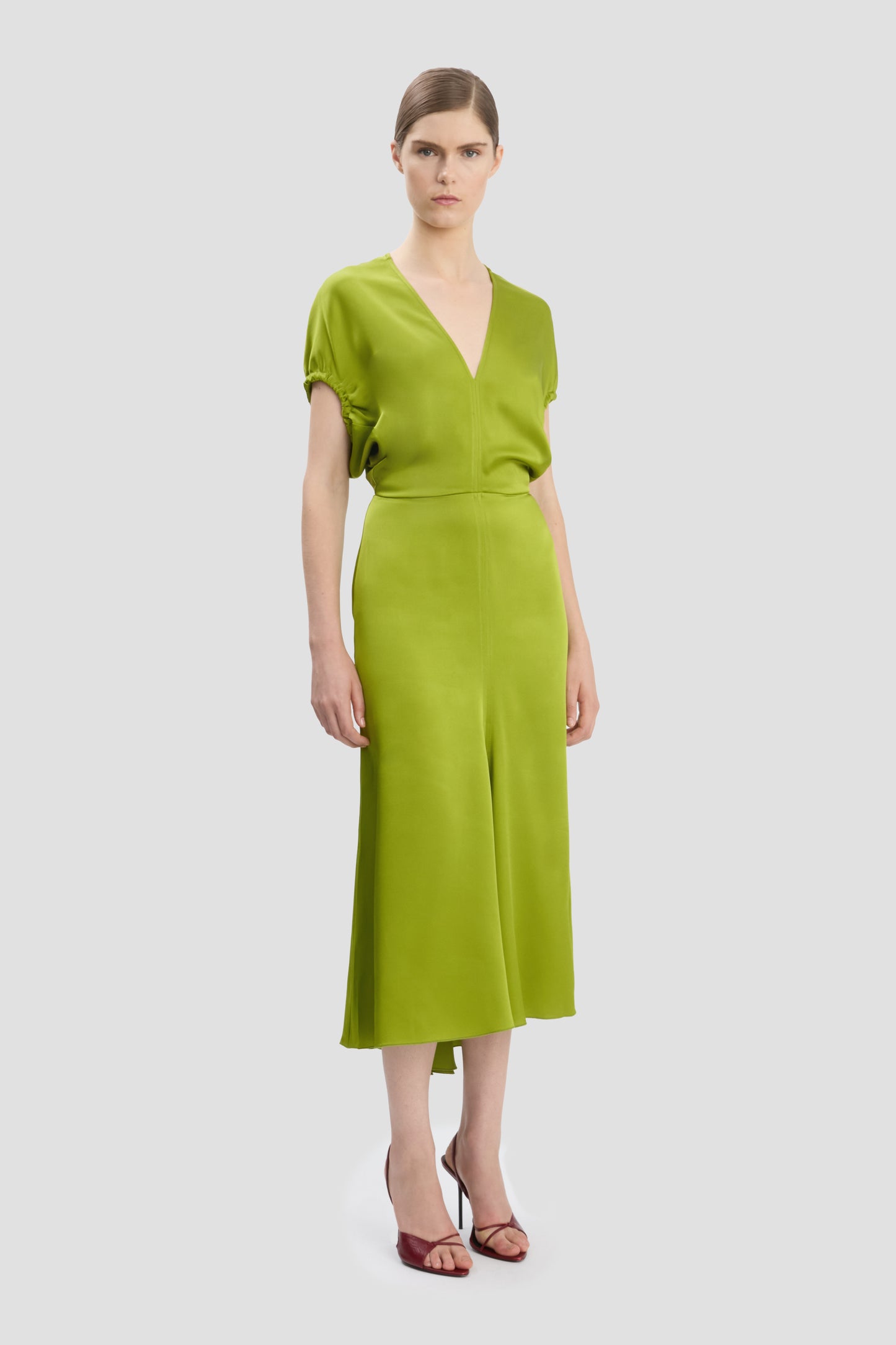 Edith Midi Dress In Parakeet