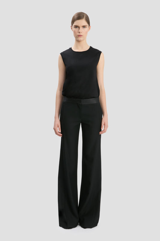 Sleeveless T-Shirt In Black